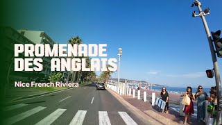 Nices most famous street is the Promenade des Anglais along the Mediterranean shore [upl. by Rock]