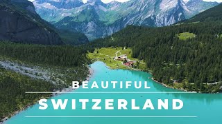 Beautiful Switzerland by drone in 4k  Aerial footage of famous places in Switzerland [upl. by Bartholemy]