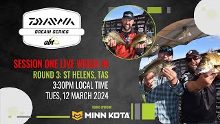 2024 Daiwa BREAM Series  Minn Kota St Helens Session One Weigh In [upl. by Arretal]