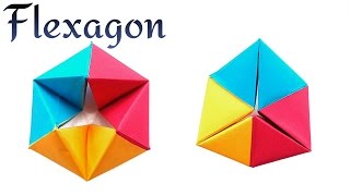 Infinite Rotating Tetrahedron  Flexagon  DIY Modular Origami Tutorial by Paper Folds ❤️ [upl. by Sarilda]