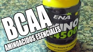 Suplementos deportivos  AMINO 4500 aminoácidos esenciales [upl. by Enomes]