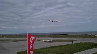 Flugplatz Helgoland Düne ASK 16 Start Piste 03 [upl. by Andryc]