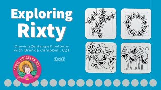 Exploring Rixty a Zentangle® Pattern  Angel Whispers Art [upl. by Latin824]