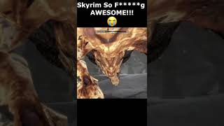 Skyrim So Fg AWESOME 😭 skyrim skyrimanniversary elderscrolls shorts [upl. by Yespmed]