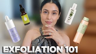 HOW TO EXFOLIATE  Chemical amp Physical Exfoliation  Beginners Guide  Chetali Chadha [upl. by Eniamreg]