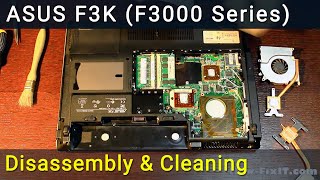 Asus F3 Disassembly Fan Cleaning and Thermal Paste Replacement Guide [upl. by Rennold]