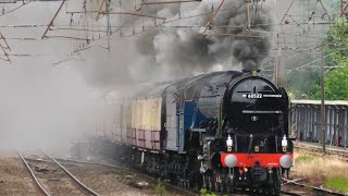 LNER Peppercorn A2 Pacific 60532 quotBlue Peterquot Opens Up At Alexandra Palace On The ECML For York [upl. by Naryk195]