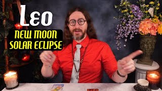 LEO ♌︎ “DESTINY THIS IS NOT AN ACCIDENT IT’S FATE” NEW MOON🕊️ SOLAR ECLIPSE ✨Tarot Reading ASMR [upl. by Delanos]