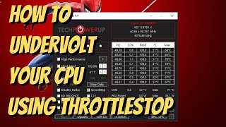 How to use Throttlestop to undervolt your laptop cpu Full Guide [upl. by Starlin]