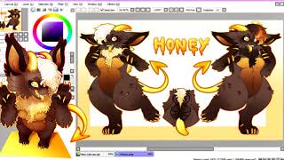 ♡ SWEET DEMON ♡ HONEY SPEEDPAINT [upl. by Rebme]