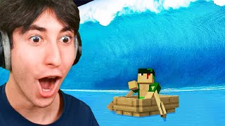 I Fooled My Friend with a TSUNAMI in Minecraft [upl. by Ainahpets471]