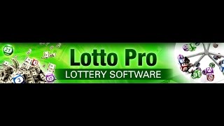 Lotto Pro Lottery Software [upl. by Nosretep]