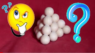 TUTO SOLUTION pour résoudre le CASSETETE pyramide de boules Puzzle Rompicapo [upl. by Tammany]