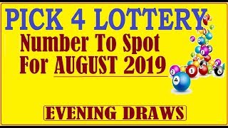 Pick 4 Lottery Best Number Selection amp Analysis For Month of August 2019 [upl. by Rengia]