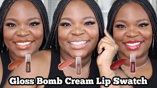 Fenty Beauty Gloss bomb Cream 😎 let’s try all 5 shades [upl. by Nikoletta]