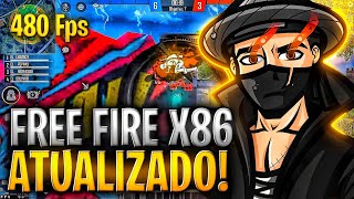 FREE FIRE X86 ATUALIZADO para MOBILE e EMULADOR 💜 MELHOR FREE FIRE TEM X86  NUEVA ACTUALIZACION [upl. by Nefen597]