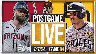 Padres vs Diamondbacks Postgame Show 77 [upl. by Ardnyk285]