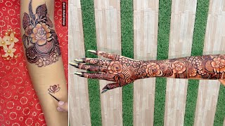 Step by Step Bridal Mehndi Design Full Tutorial  Dulhan Mehndi Design [upl. by Molli]