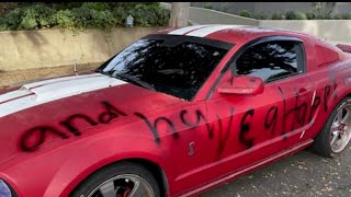 San Pedro familys car vandalized with racial slur and swastika [upl. by Earleen]