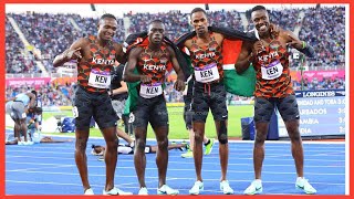 EPIC Kenyas 4x400M Relay FINALAfrican Games ACCRA [upl. by Ronnholm]