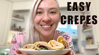 Easy Sweet or Savoury Crepe Recipe  Martinas Midnight Munchies [upl. by Atis]