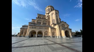 სამების საკათედრო ტაძარი  Sameba Cathedral  GeorgiaTbilisi [upl. by Assirrem]