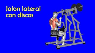 Ejercita tu espalda con el ejercicio Jalón lateral con discos [upl. by Aneez]