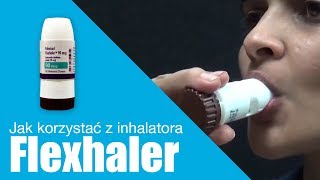 Jak korzystać z inhalatora Flexhaler in Polish [upl. by Lanza]