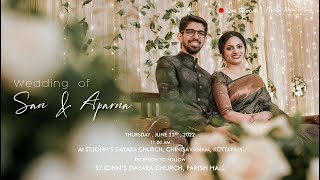 Wedding of San amp Aparna  Lights From Above  Live Stream [upl. by Lokin54]