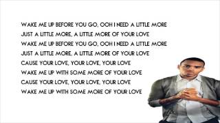 Chris Brown  Little More Lyrics [upl. by Ahsirak290]