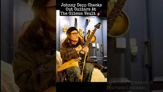 Johnny Depp At Gibson Guitar Garage With Jimmy Page Double Neck SG Flying V amp More 🎸 shorts [upl. by Martineau]