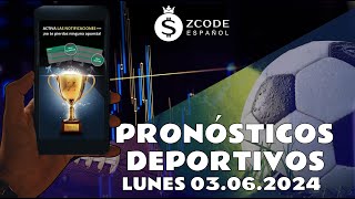 Pronósticos Deportivos para hoy LUNES 03 junio 2024 [upl. by Richart]