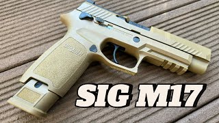 Review SigAir Proforce M17 P320 Airsoft Pistole  4K HDR [upl. by Arbma]