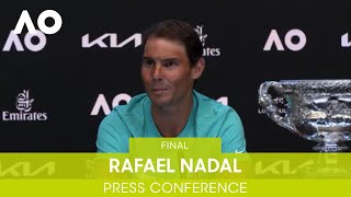 Rafael Nadal Press Conference F  Australian Open 2022 [upl. by Jo]