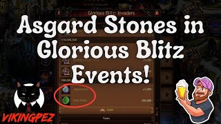 Asgard Stones in Glorious Blitz Events  Vikings War of Clans [upl. by Richer]