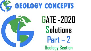 GG GATE 2020 Solution Part2  Section B Geology section  GeologyConceptscom [upl. by Annayd]