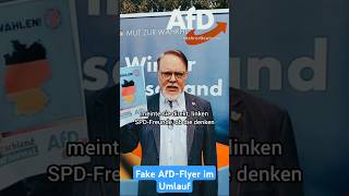 Fake AfDFlyer im Umlauf Kuffert AfD afd memes deutsch deutschland shorts politik wahl [upl. by Walden]