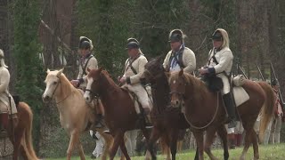 Reenactment recreates Battle of Guilford Courthouse [upl. by Aitekram]