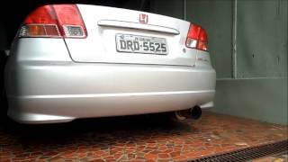 DUB Store  Escapamento Luzian Cannon Honda Civic [upl. by Celeski]