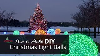 How to Make Christmas Light Balls [upl. by Handel]