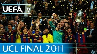 Guardiolas Barcelona v Manchester United 2011 UEFA Champions League final highlights [upl. by Basset]