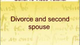 Divorce and second spouse [upl. by Katrinka65]