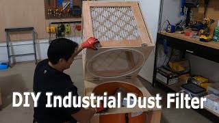 DIY Industrial Dust Filter using 24x24 filters [upl. by Ardnaskela]