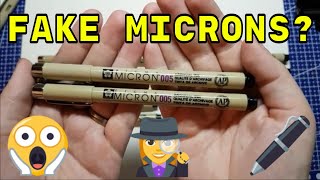 Fake Microns Fineliner Review for Inktober amp Avoiding Counterfeits [upl. by Sackman]