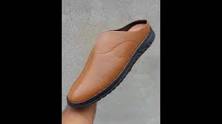 Genuine leather half shoes for men Panjabi shoes for men Nagra for men Bangladesh color brown [upl. by Lu]