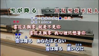 雪が降る●只見雪花不見人附KTV歌詞何金溪薩克斯風演奏 [upl. by Lihas433]