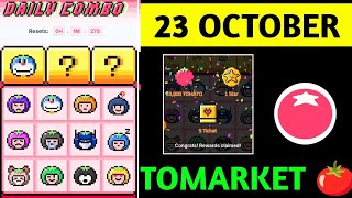 Tomarket Airdrop Daily Combo 23 October  Tomato Daily Combo Today  Tomarket daily combo card [upl. by Urina]