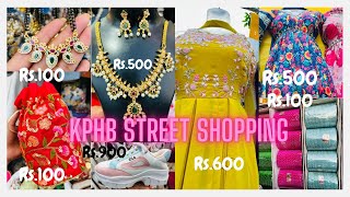 KPHB to JNTU street shopping 2024 Hyderabad  Jewellery  Dresses  Black beads [upl. by Dorej158]