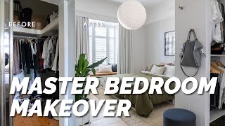 Luxurious Master Bedroom Transformation w Walk in Robe DIY Renovation Bedroom Makeover Design Ideas [upl. by Jablon]