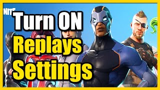 How to Turn On Replays in Creative amp Large Game Modes amp Watch Them in Fortnite Fast Tutorial [upl. by Nosydam]